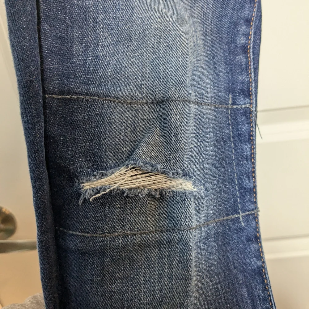 Banana Republic Blue Skinny Jeans Distressed Modern Fit - Picture 6 of 11